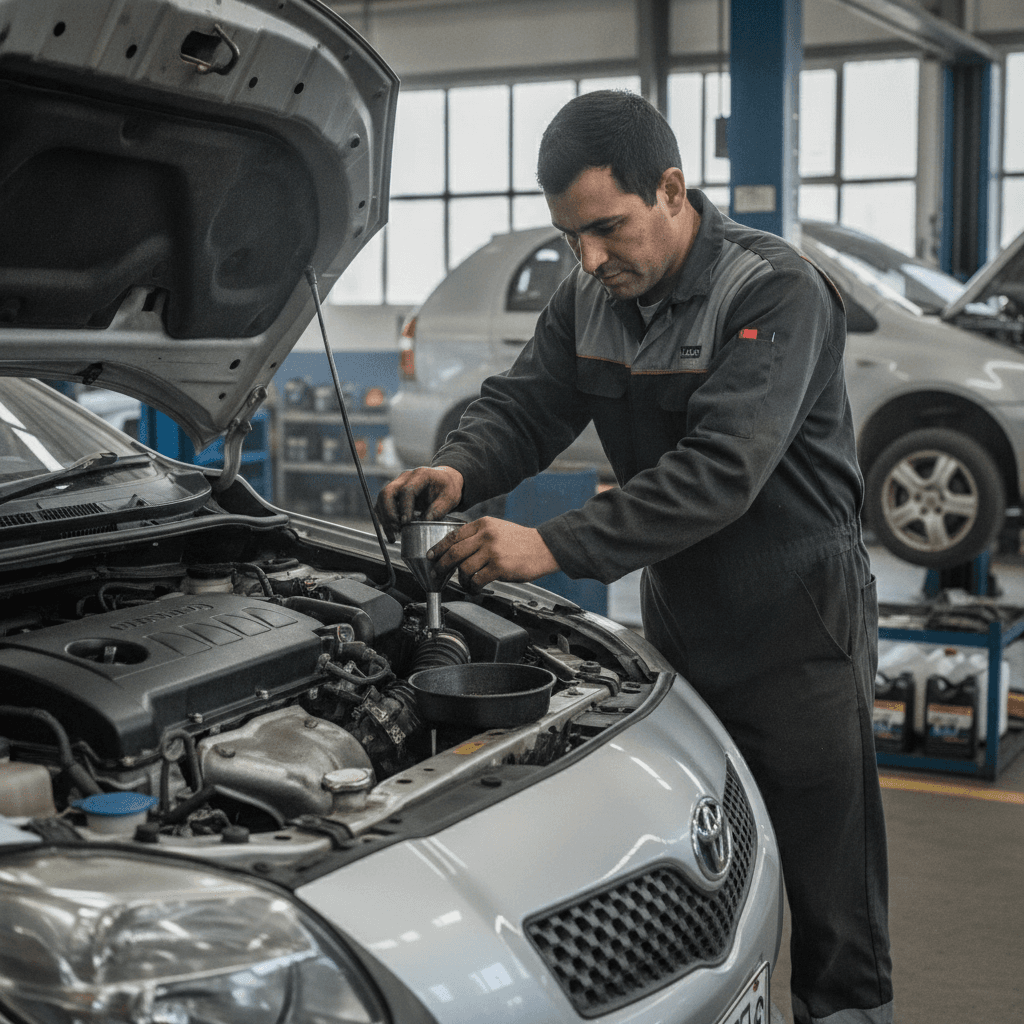 Cuánto cuesta cambiar el aceite de un Toyota Yaris en Santiago en 2026 · Foto 1