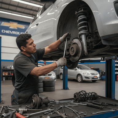 Cuánto cuesta cambiar los amortiguadores de un Chevrolet Sail en Quito