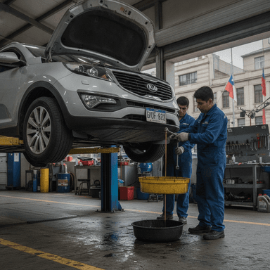 Cuánto cuesta cambiar el aceite de un Kia Sportage en Santiago en 2026