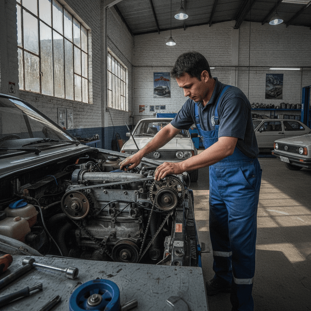 Cuánto cuesta cambiar la correa de distribución de un Volkswagen Gol en Rosario · Foto 1
