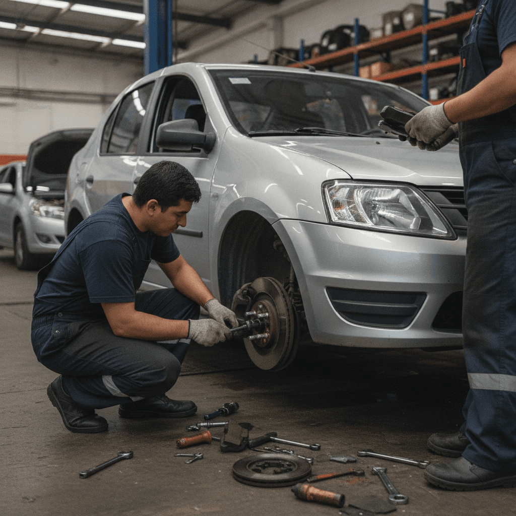 Cuánto cuesta cambiar los frenos de un Renault Logan en Bogotá en 2026 · Foto 1