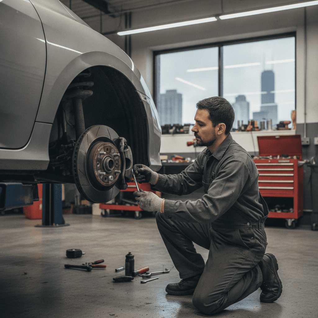 How Much Does a Brake Pad Replacement Cost on a Honda Civic in Chicago? · Photo 1