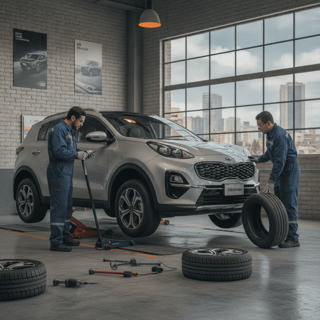 Cuánto cuesta cambiar los neumáticos de un Kia Sportage en Santiago en 2026 · Foto 1
