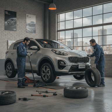 Cuánto cuesta cambiar los neumáticos de un Kia Sportage en Santiago en 2026