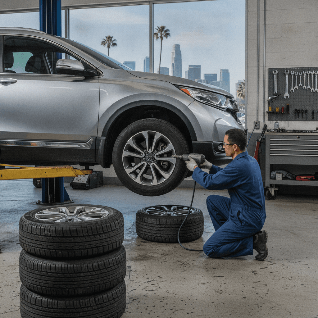 How Much Does a Tire Rotation Cost on a Honda CR-V in Los Angeles? · Photo 1
