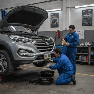Cuánto cuesta cambiar el aceite de un Hyundai Tucson en Quito en 2026