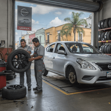 Cuánto cuesta cambiar los neumáticos de un Nissan Versa en CDMX en 2026