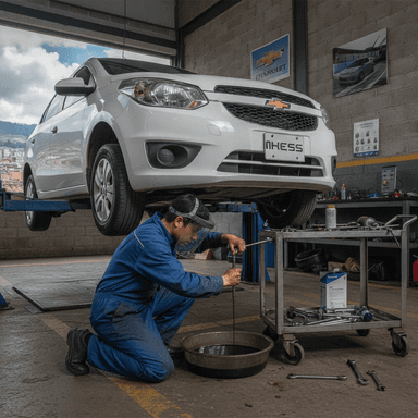 Cuánto cuesta cambiar el aceite de un Chevrolet Sail en Quito en 2026