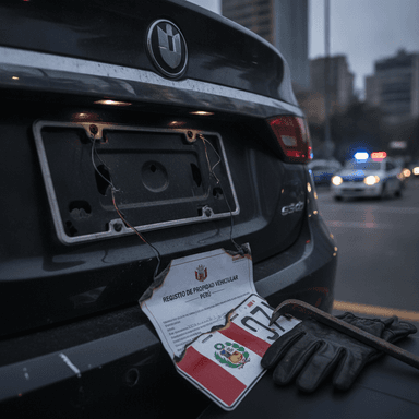 Placas robadas en Perú: qué hacer en las primeras 24 horas