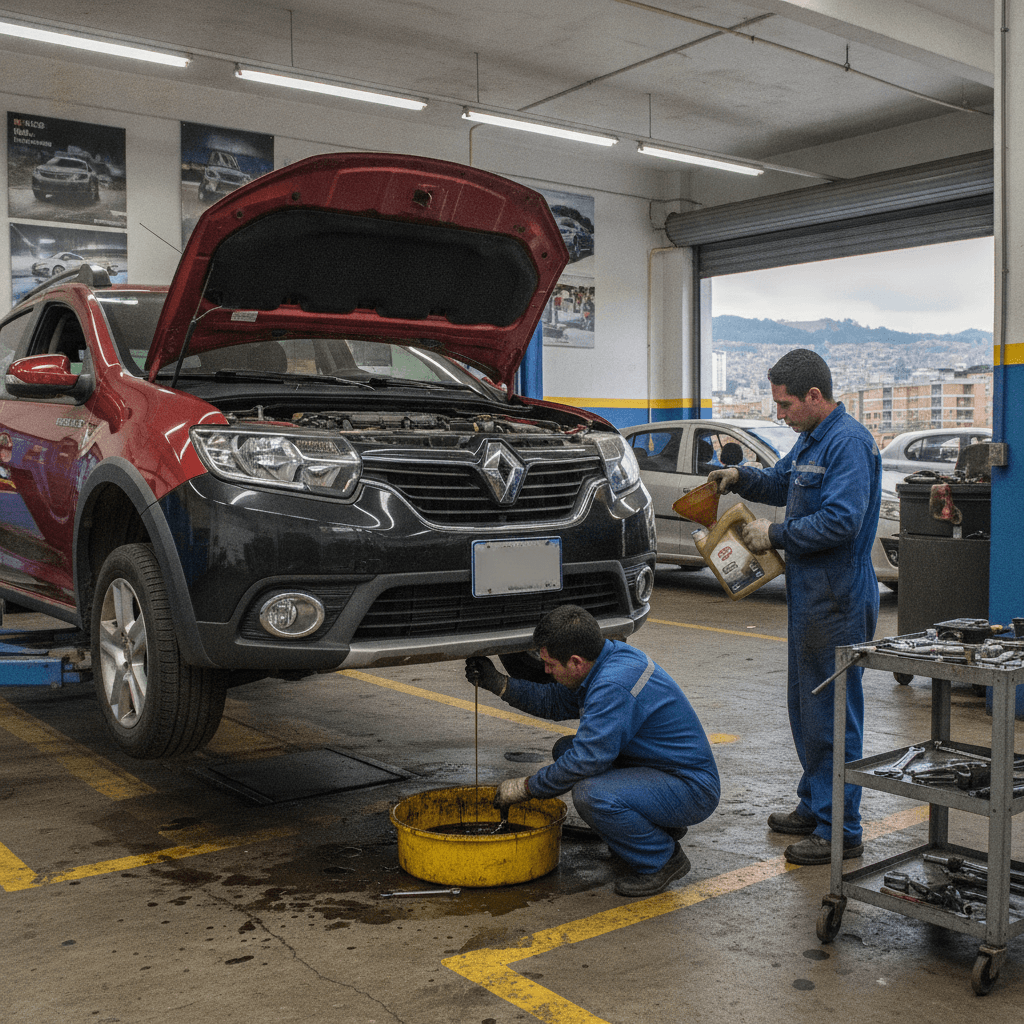 Cuánto cuesta cambiar el aceite de un Renault Stepway en Bogotá en 2026